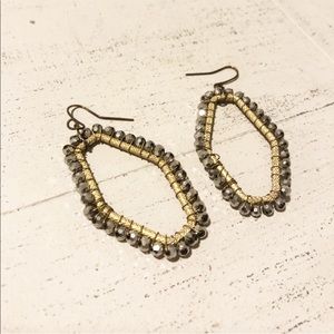 NEW Francesca’s Silver Beaded Earrings